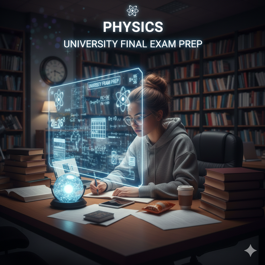 فيزياء تحضير لامتحان مستوى جامعي